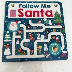 Follow Me Santa Finger Maze Christmas Children's Book